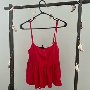cute little red blouse 🌹 forever 21